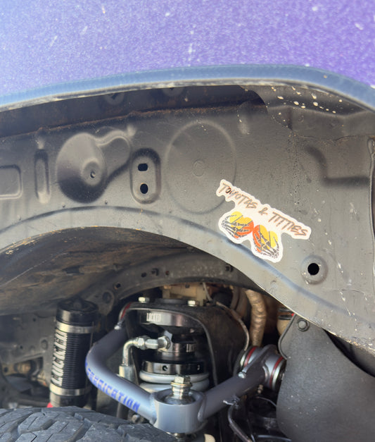 Toyotas & Titties sticker